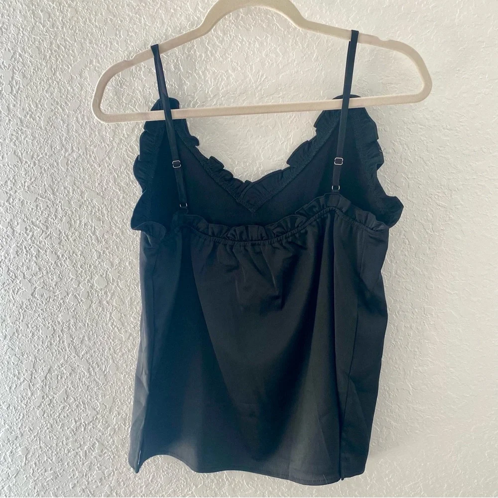 Black Ruffle Tank - Picture 3 of 3